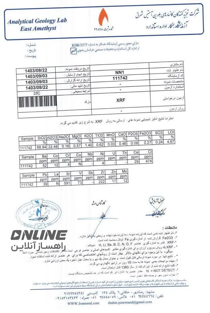 ماده معدنی : کائولن